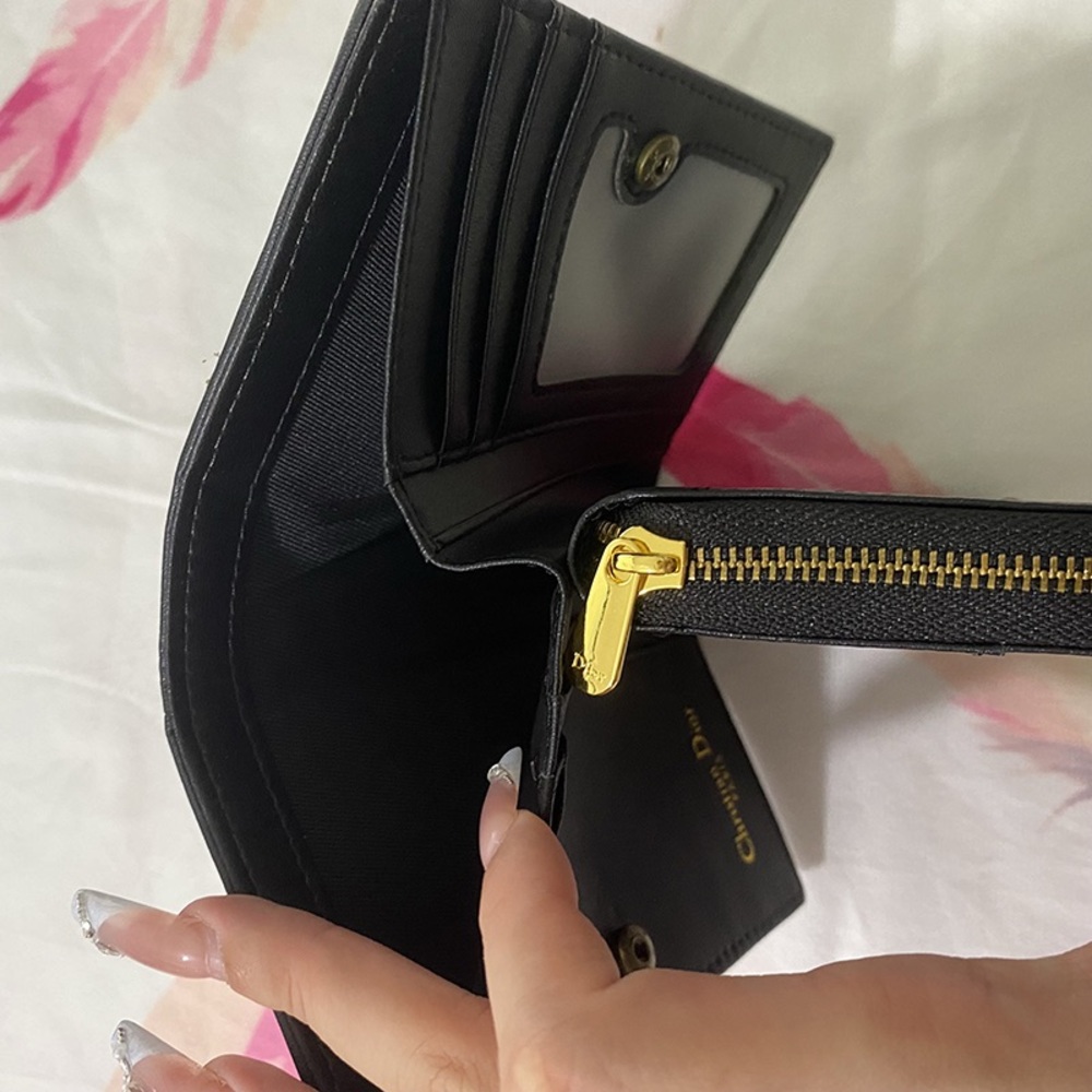 Dior Blue Oblique 30 Montaigne Lotus Wallet - Picture 5 of 9